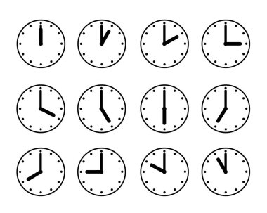 Saat simgesi resimleme malzemesi