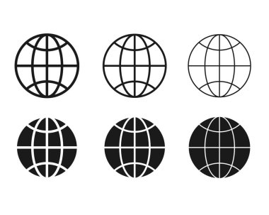 Dünya simgesi çizimi / vektörü