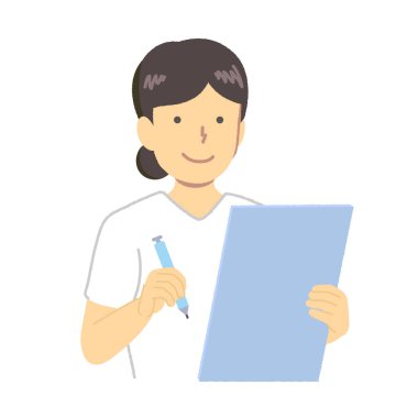 Yazı kağıda yazan kadın