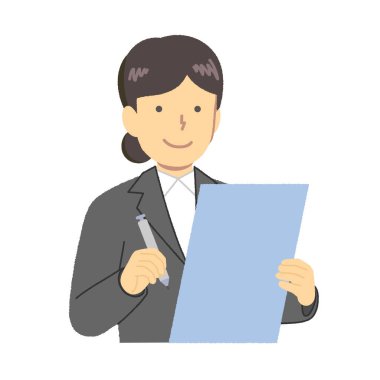 Yazı kağıda yazan kadın