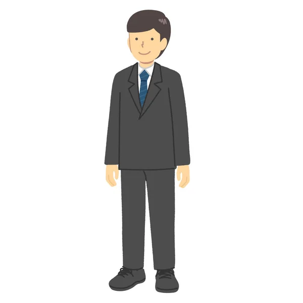 Illustration Man Suit — Stock Vector