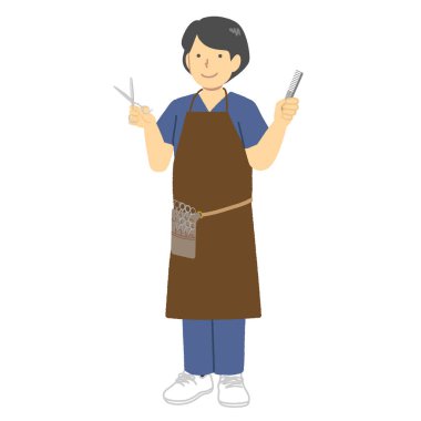 Kesicinin kadın illüstrasyonu: Meslek