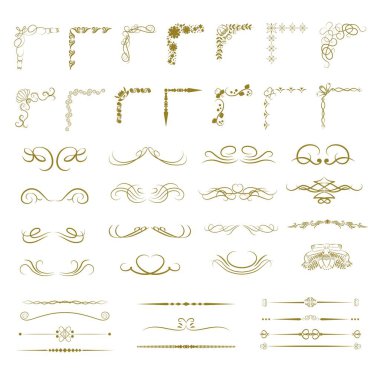 Dekoratif çerçeve seti: Vektör