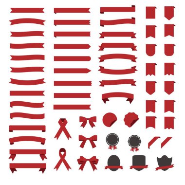 Çeşitli Kurdele İllüstrasyon Malzemeleri