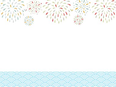 Havai fişek Arkaplan Malzemesi: Vektör