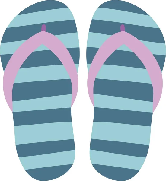 Flip flops isolate on a white background. Slippers icon. — Stock Vector