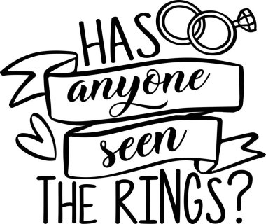 Beyaz arka planda izole halkaları gören oldu mu? Vektör illüstrasyonu