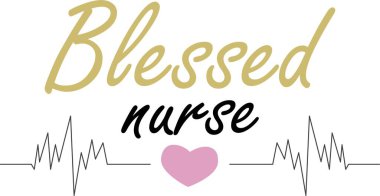 Beyaz arka planda kutsanmış hemşire. Vektör illüstrasyonu