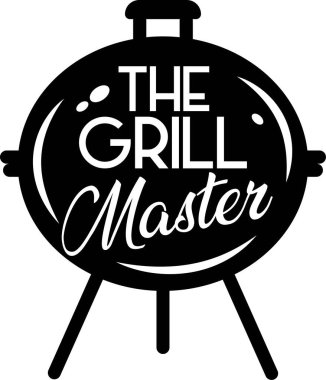 Beyaz arka plandaki ızgara ustası. Vektör illüstrasyonu