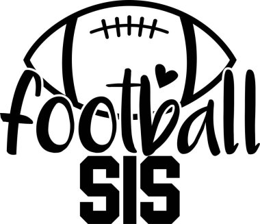 Beyaz arka planda futbol kardeşi. Vektör illüstrasyonu