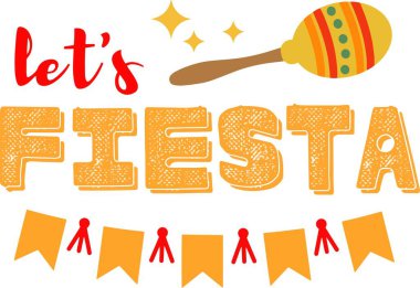 Beyaz arka planda şenlik yapalım. Vektör illüstrasyonu