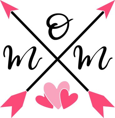 Annem beyaz arka planda. Vektör illüstrasyonu