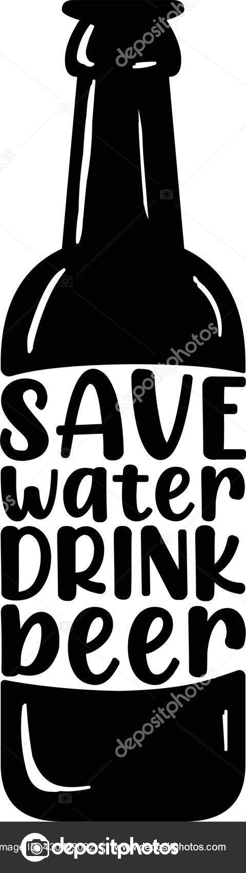 Free Free Save Water Drink Beer Svg