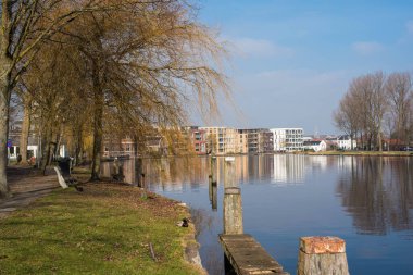 Şehirdeki güzel göl