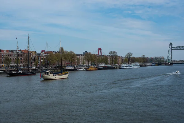 Boats River Rotterdam — 스톡 사진