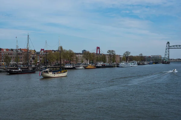 Boats River Rotterdam — Foto de Stock