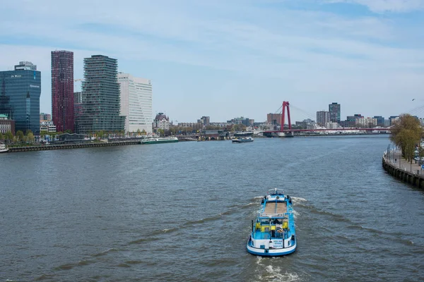 Boats River Rotterdam — Foto de Stock