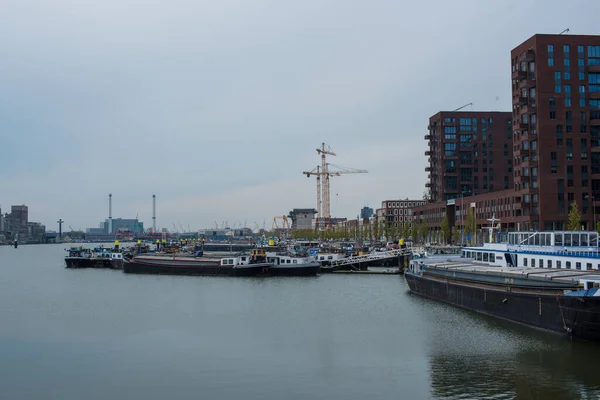 Boats River Rotterdam — Foto de Stock