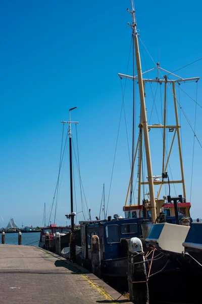 Båtar Vid Hamnen Volendam — Stockfoto
