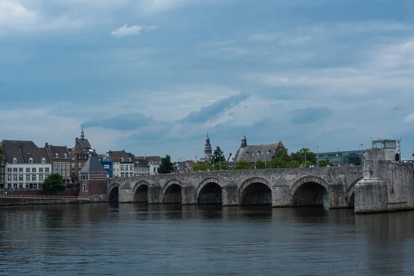 Vista Rio Ponte Maastricht — Fotografia de Stock