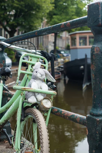 Fiets Amsterdamse Straat — Stockfoto