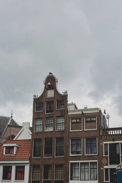 Městské Kanálové Domy Amsterdamu — Stock fotografie