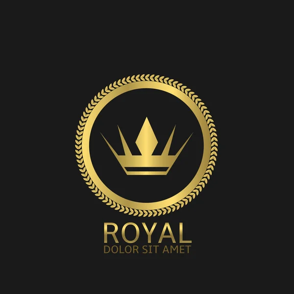 Gouden Royal label — Stockvector