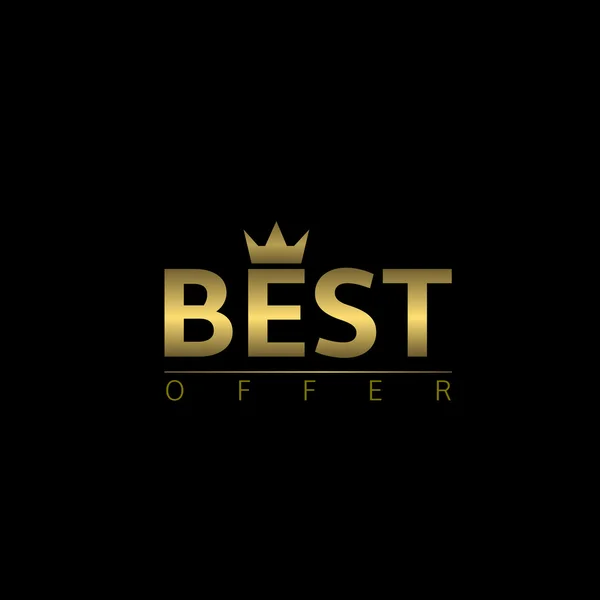 Best offer logo — Stock Vector