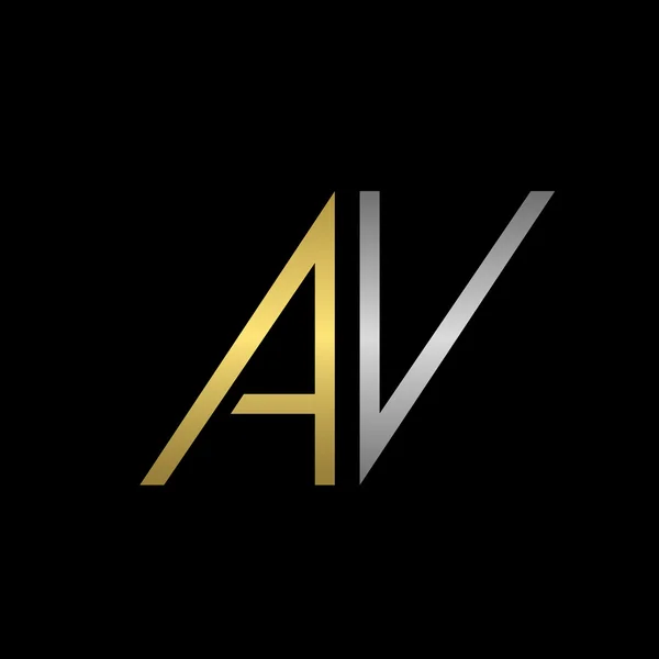 Av harf logo — Stok Vektör