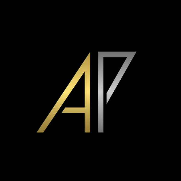 AP dopisy logo — Stockový vektor