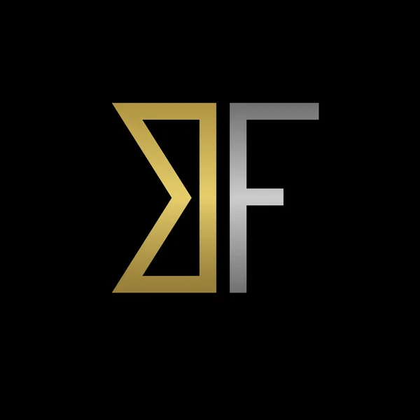 Logotipo das letras BF — Vetor de Stock