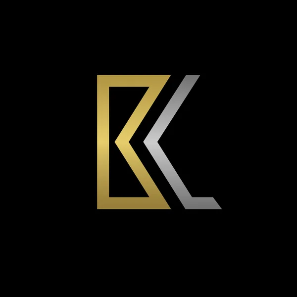 BL letters logo — Stock Vector
