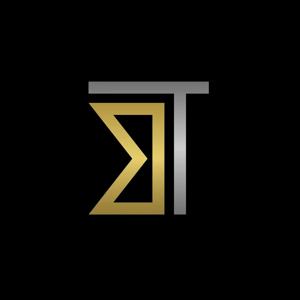 Logo letras BT — Vector de stock