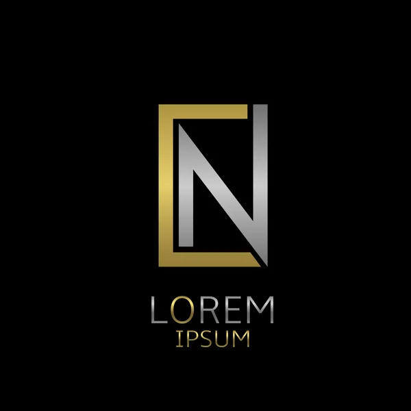 Logo lettres CN — Image vectorielle