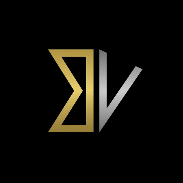Logo huruf BV - Stok Vektor