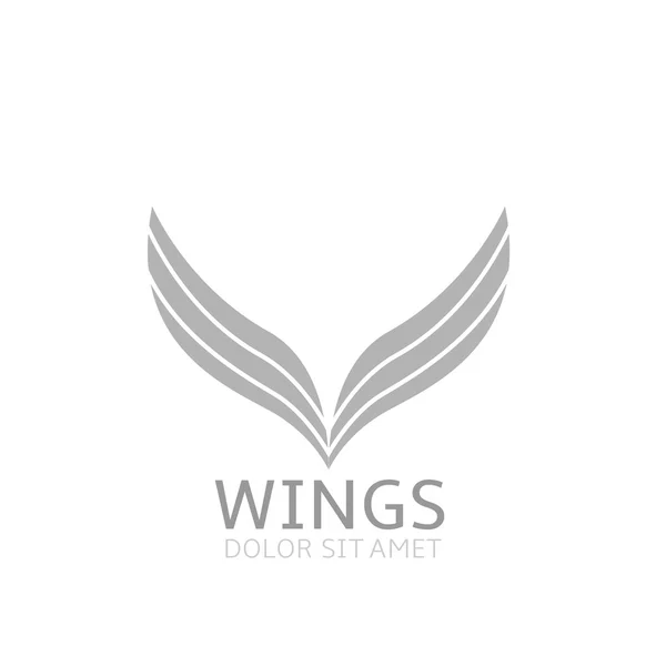Wings logo icon — Stock Vector