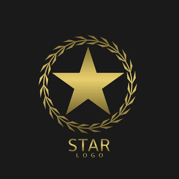 Logotipo estrela dourada —  Vetores de Stock