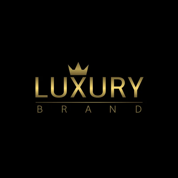 Luxus márka címke — Stock Vector
