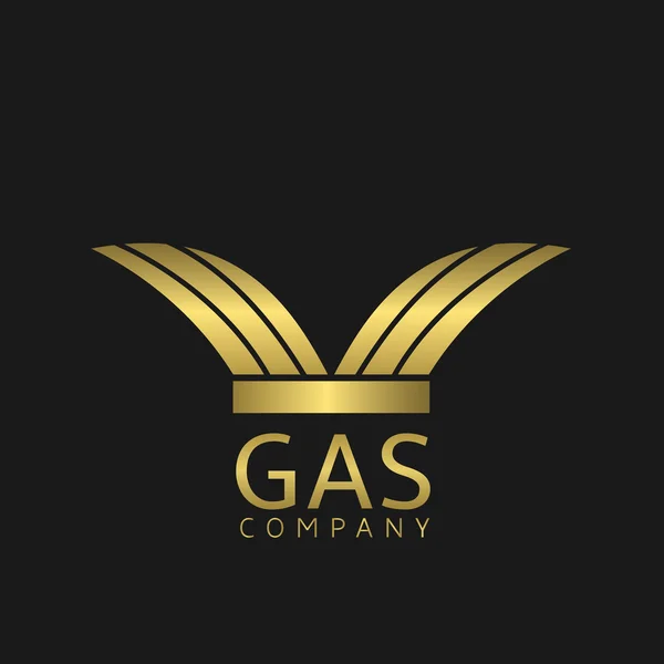 Logo firmy gazu — Wektor stockowy