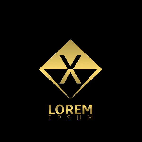 Golden Triangular logo — Stock Vector © mishabokovan 94795144