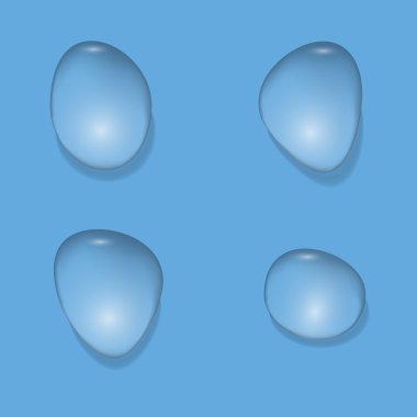 Gerçekçi su damlaları