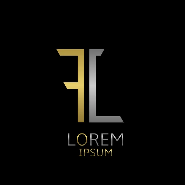 Logo lettres FC — Image vectorielle