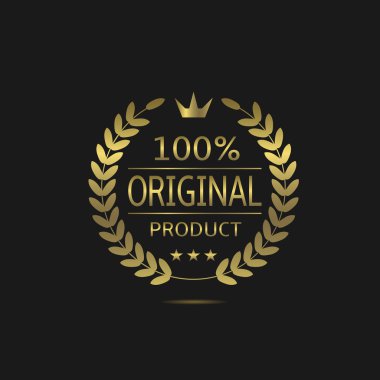 Orijinal ürün etiketi