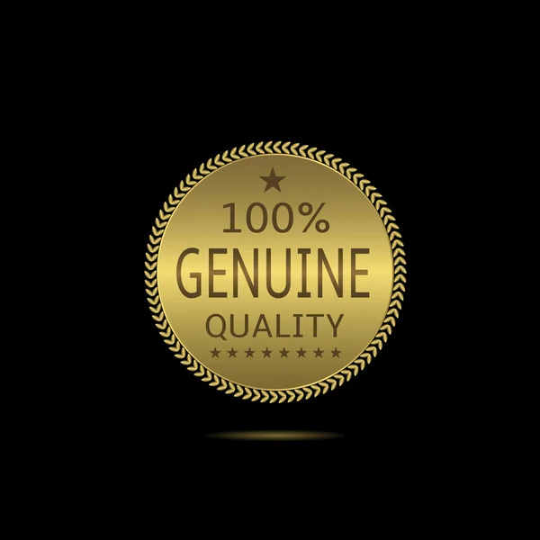 Genuine quality label — Stock Vector