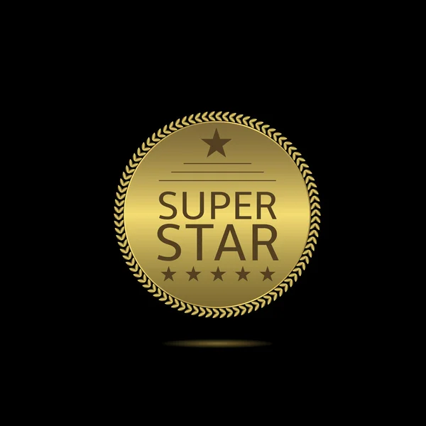 Étiquette Super star — Image vectorielle