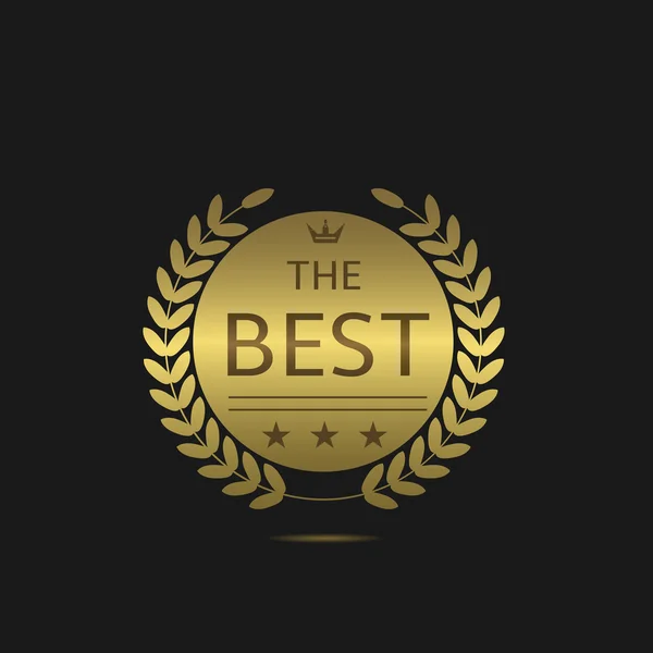 The Best label — Stock Vector