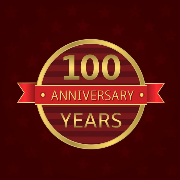 100 jaar verjaardag — Stockvector