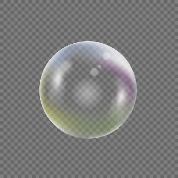 Bulle de savon transparente — Image vectorielle