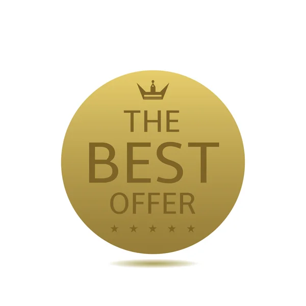 Best offer label — Stock Vector