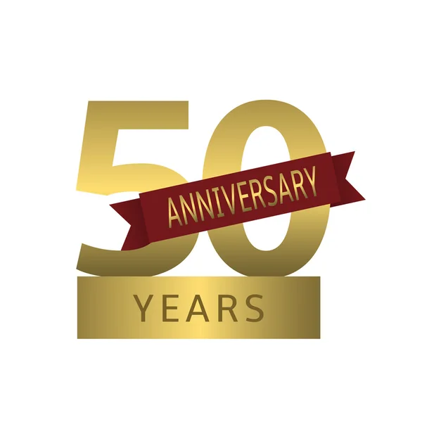 50 jaar jubileum — Stockvector